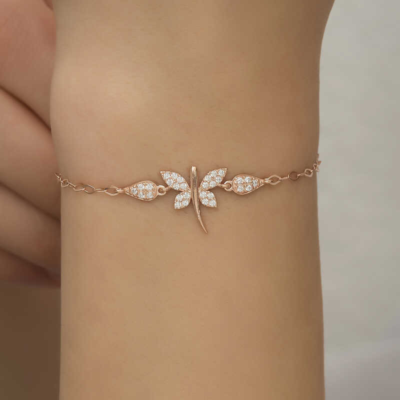Gümüş Rose Yusufçuk Kadın Bileklik - Görsel 4