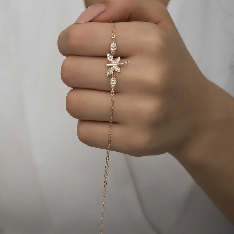 Gümüş Rose Yusufçuk Kadın Bileklik - Görsel 5