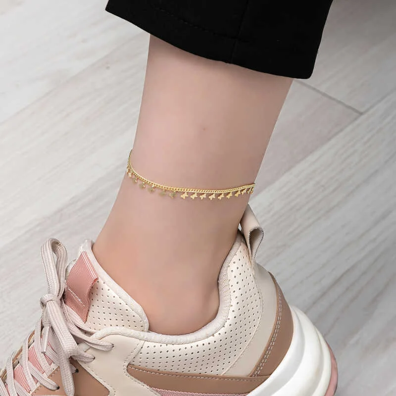 Gümüş Gold Kelebek Halhal - Görsel 2