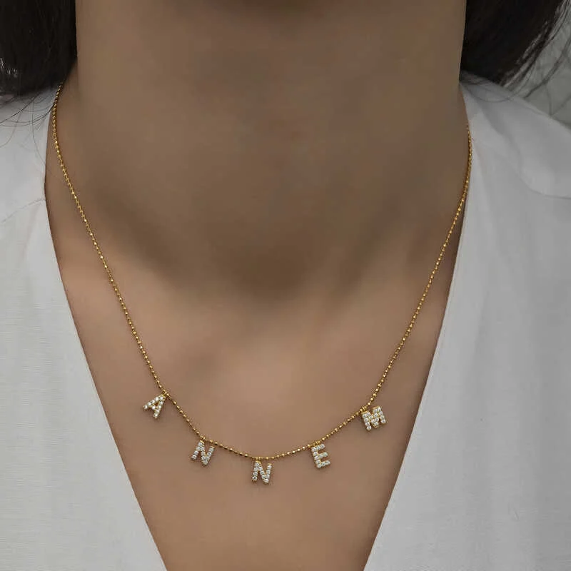 Gümüş Gold Annem Yazılı Bayan Kolye - Görsel 3