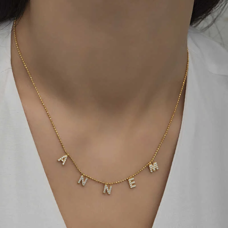 Gümüş Gold Annem Yazılı Bayan Kolye - Görsel 5