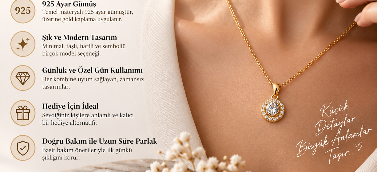 Gümüş Gold Kolye Nedir? 925 Ayar Gold Kaplama Kolye Rehberi