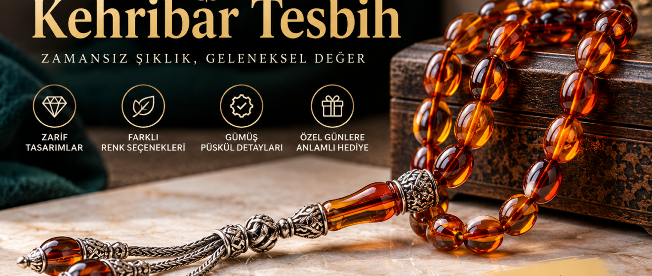 Sıkma Kehribar Tesbih Modelleri