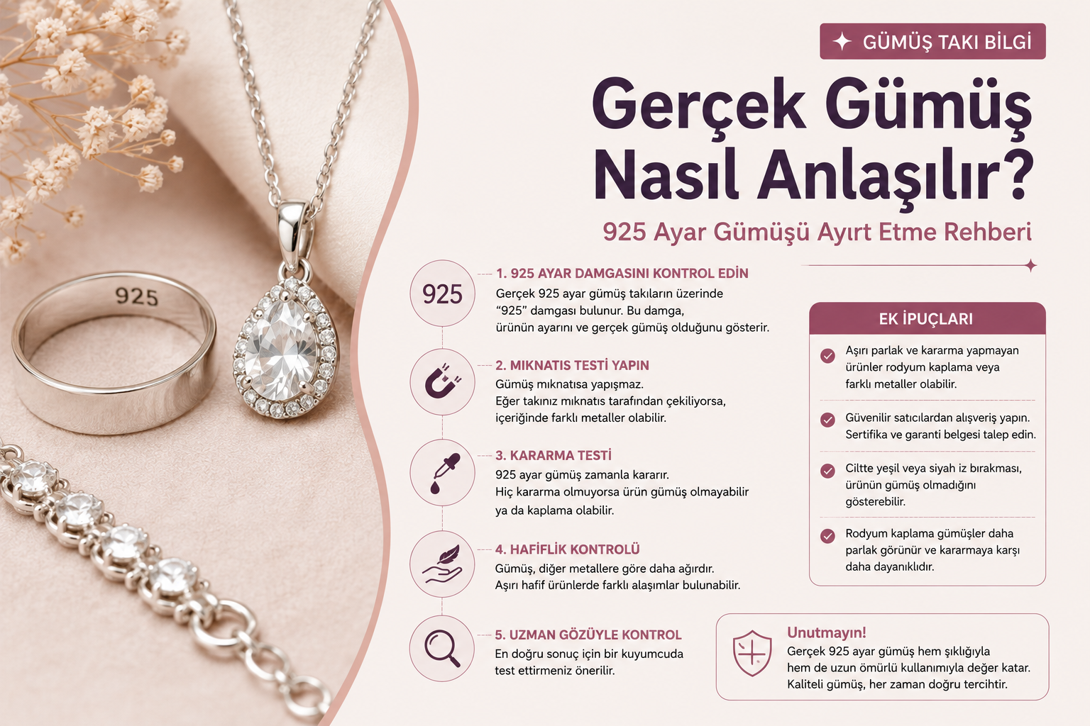 925 Ayar Gümüş Takı Modelleri ve Fiyatları