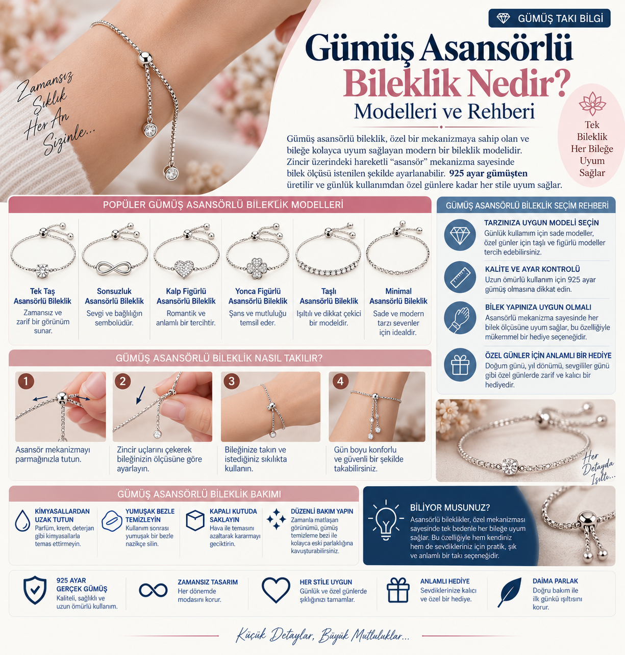 Gümüş Asansörlü Fiyatları Bileklik Nedir? Modelleri ve Seçim Rehberi