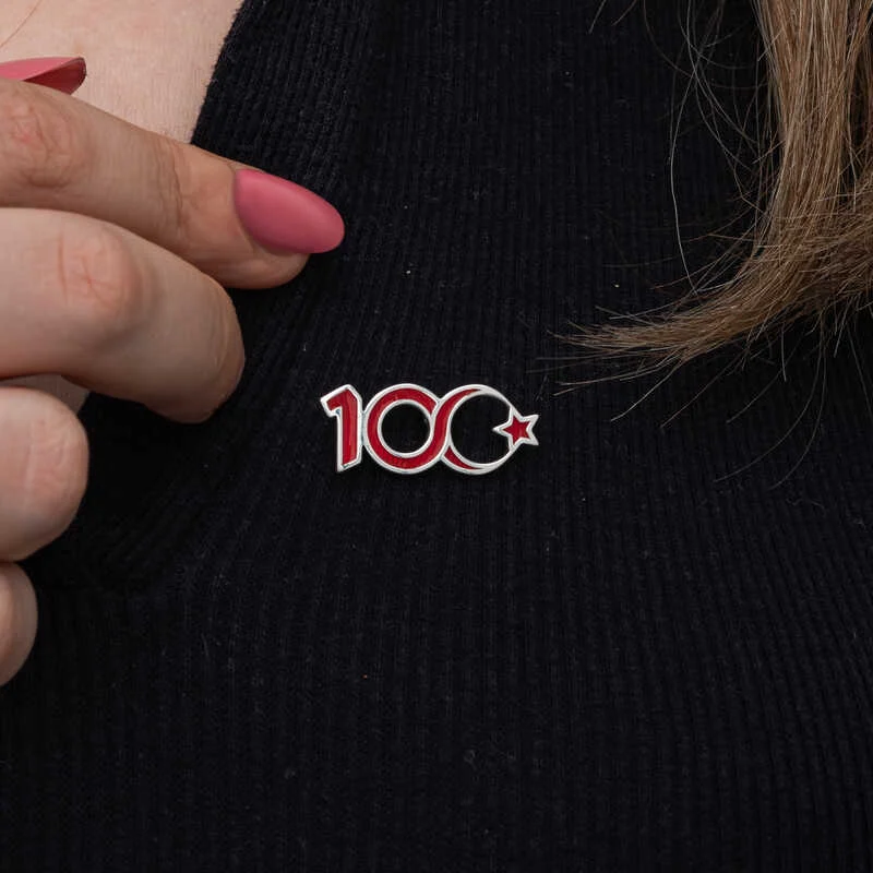 Gümüş Ay Yıldız 100.Yıl Rozet 5 Gümüş Ay Yıldız 100.Yıl Rozet