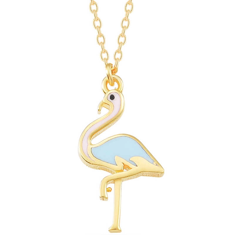 Gümüş Gold Flamingo Kadın Kolye 1 Gümüş Gold Flamingo Kadın Kolye