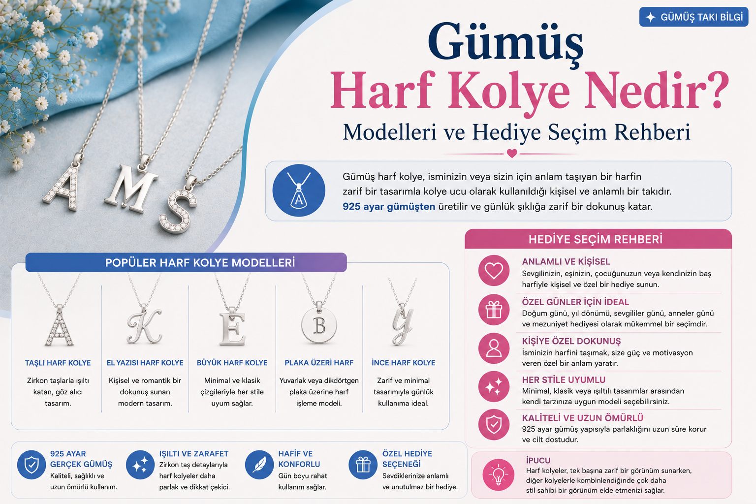 925 Ayar Gümüş Takı Modelleri ve Fiyatları