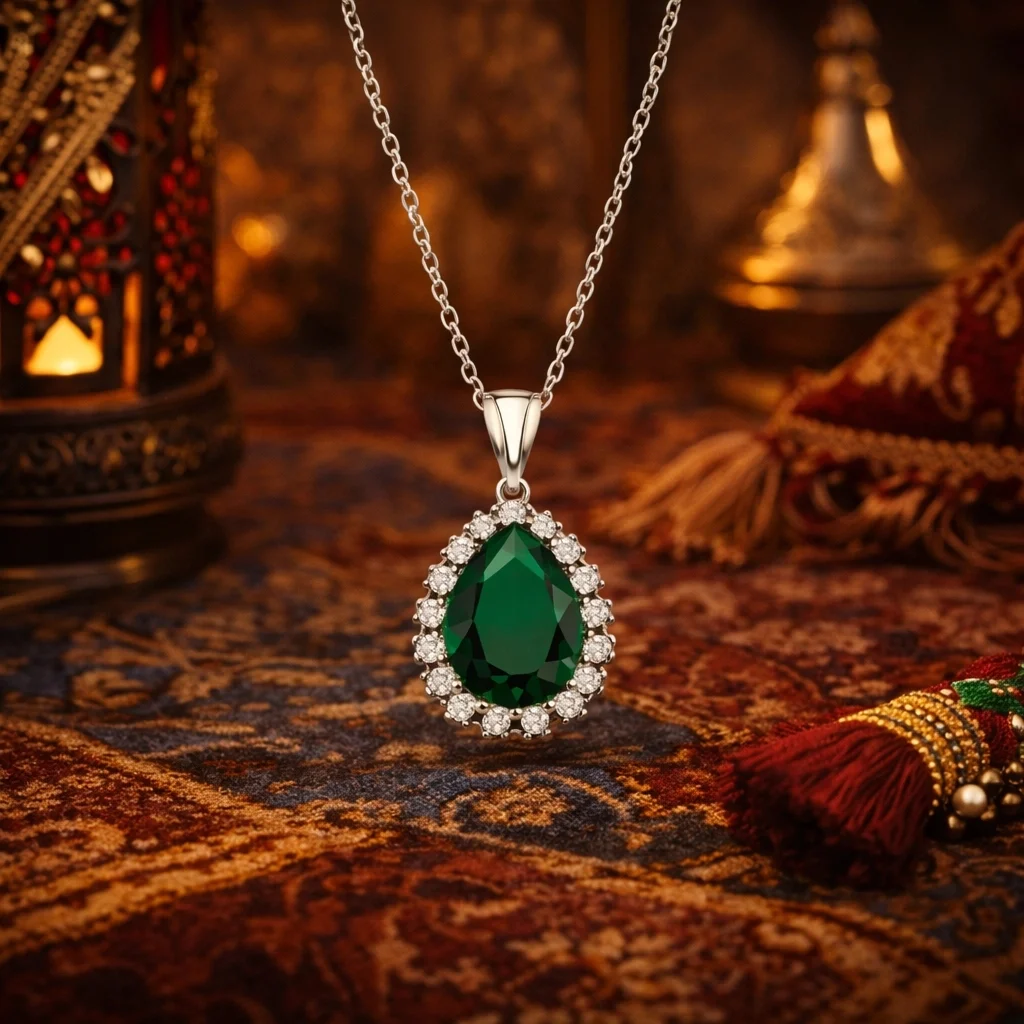 Gümüş Hürrem Sultan Bayan Kolye 2 Gümüş Hürrem Sultan Bayan Kolye