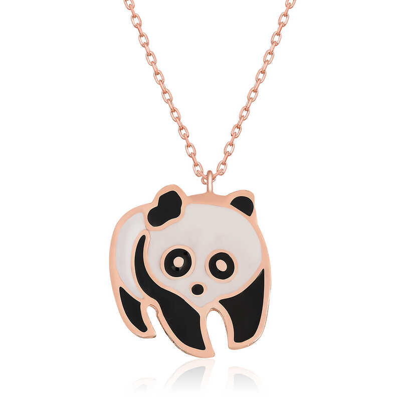 Gümüş Panda Bayan Kolye 1 Gümüş Panda Bayan Kolye