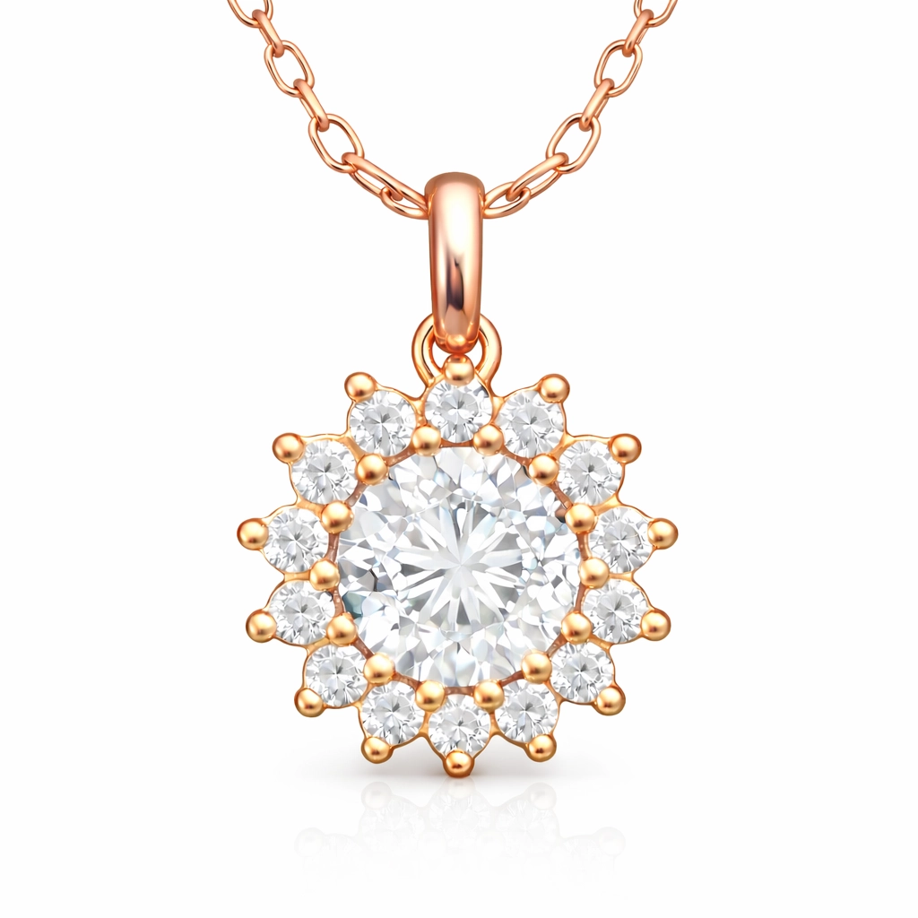 Gümüş Rose Minimal Yuvarlak Anturaj Kadın Kolye 1 Gümüş Rose Minimal Yuvarlak Anturaj Kadın Kolye